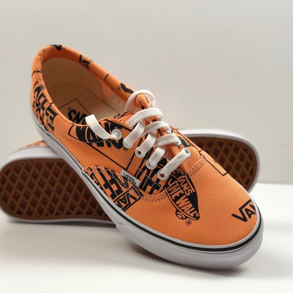 Vans Era Logo Mix Tangerine/Black Sneakers - Picture 4 of 9